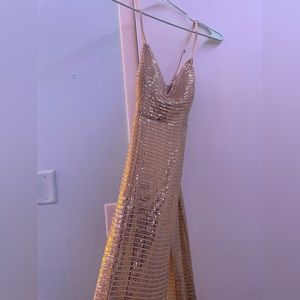 • Gold/Champaign Prom dress •